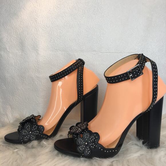 NIB Circus by Sam Edelman Merle Studded Sandal 10M 3‎ 1/3" Block Heel Shoes - Picture 6 of 8